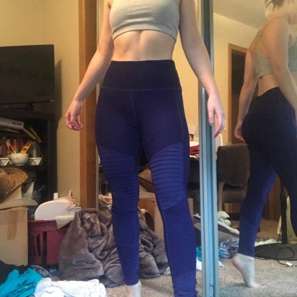 High Waisted Ribbed Leggings
